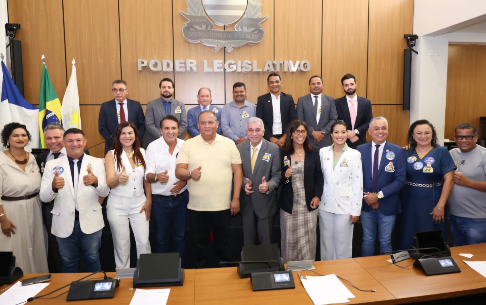 Vereadores de Palmas declaram apoio à reeleição de Eduardo Gomes