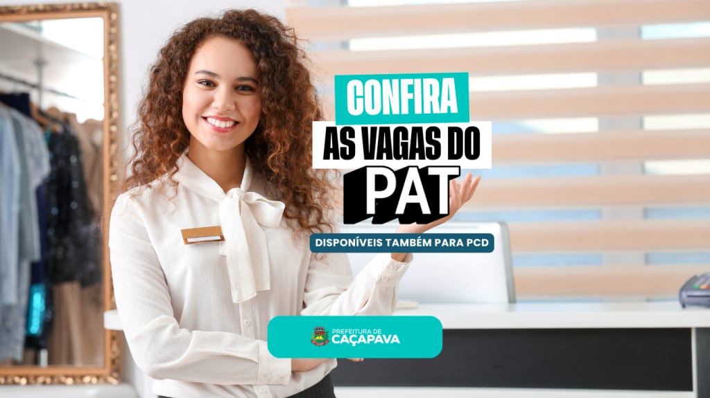 PAT de Caçapava divulga novas oportunidades de emprego