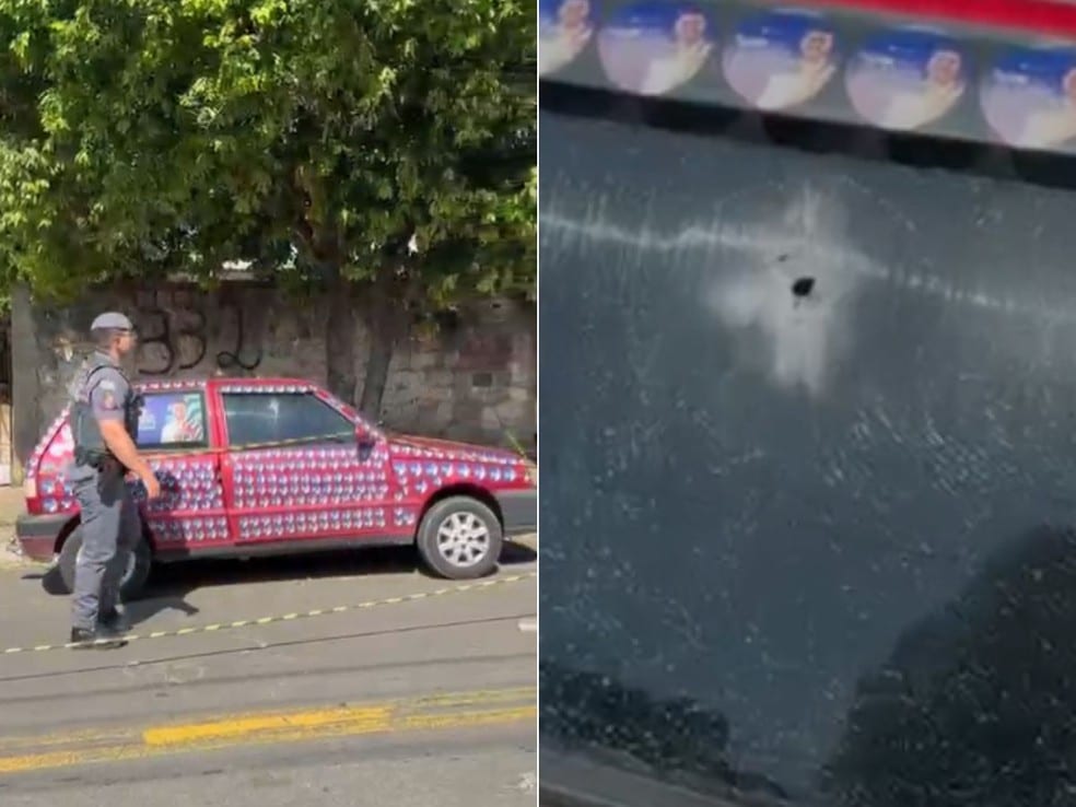 Vereador cassado Vini Oliveira aciona PM após carro da equipe ser atingido por tiros