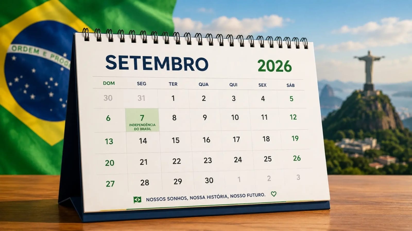Calendário de setembro traz feriados e possíveis dias sem aula; veja quais