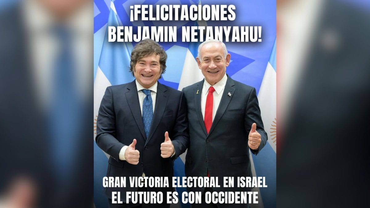 Javier Milei envia mensagem a Netanyahu após eleição em Israel, mas segue sem comentar a reeleição de Lula