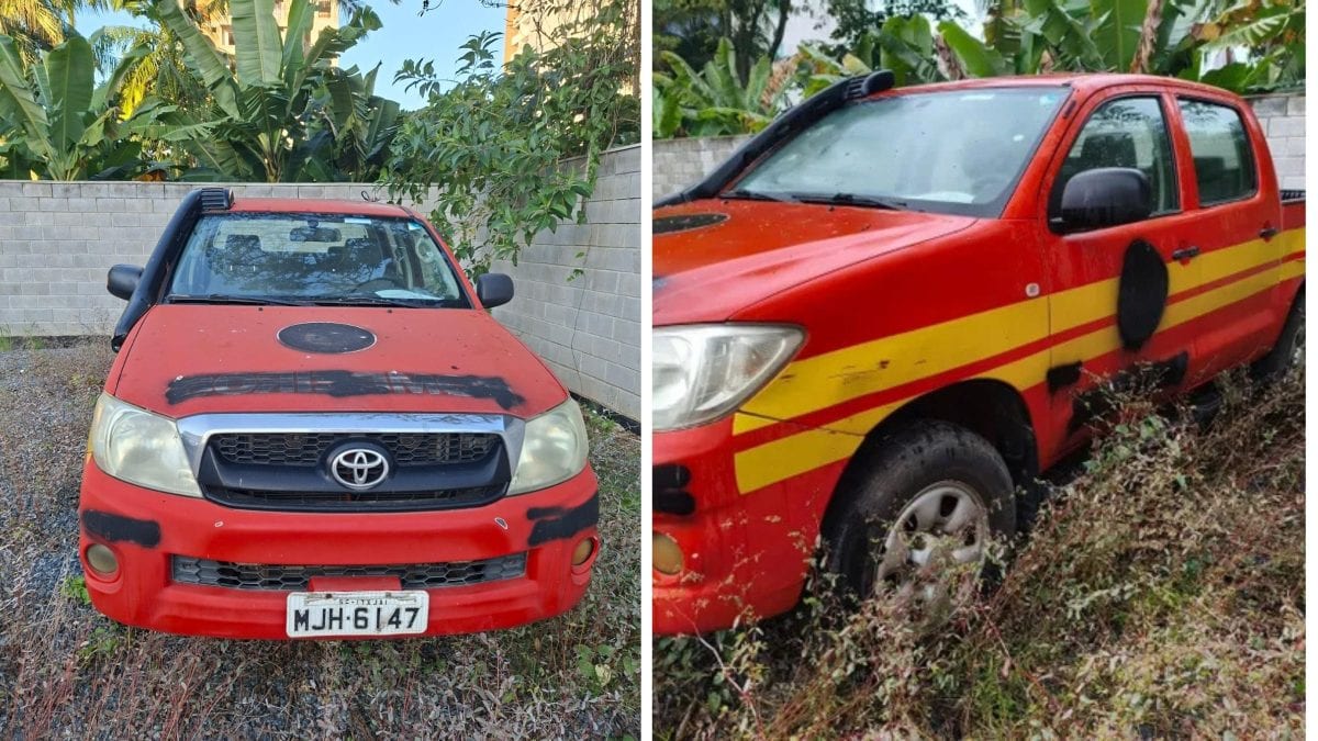 Itajaí leiloa Toyota Hilux 2011 com lance inicial de R$ 20 mil