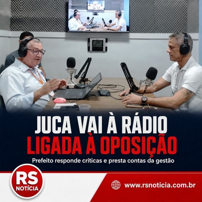 Juca de Bala vai a rádio da oposição e presta contas em Laranjeiras
