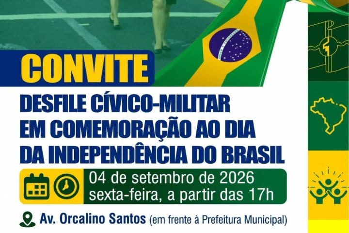 Caldas Novas convida população e autoridades para Desfile Cívico-Militar em comemoração à Independência do Brasil