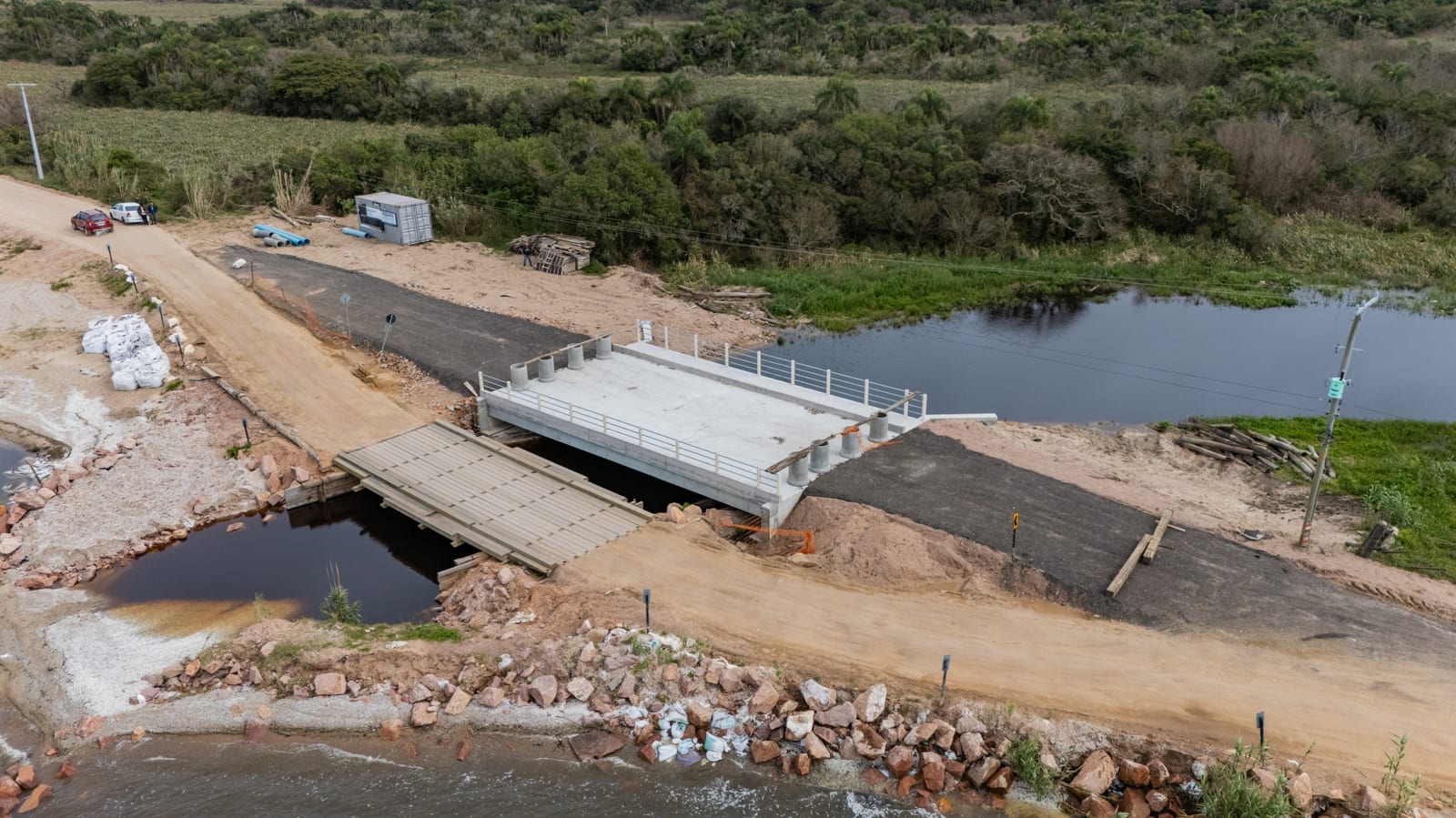 Ponte de concreto da Z3 será liberada para trafegar em uma pista