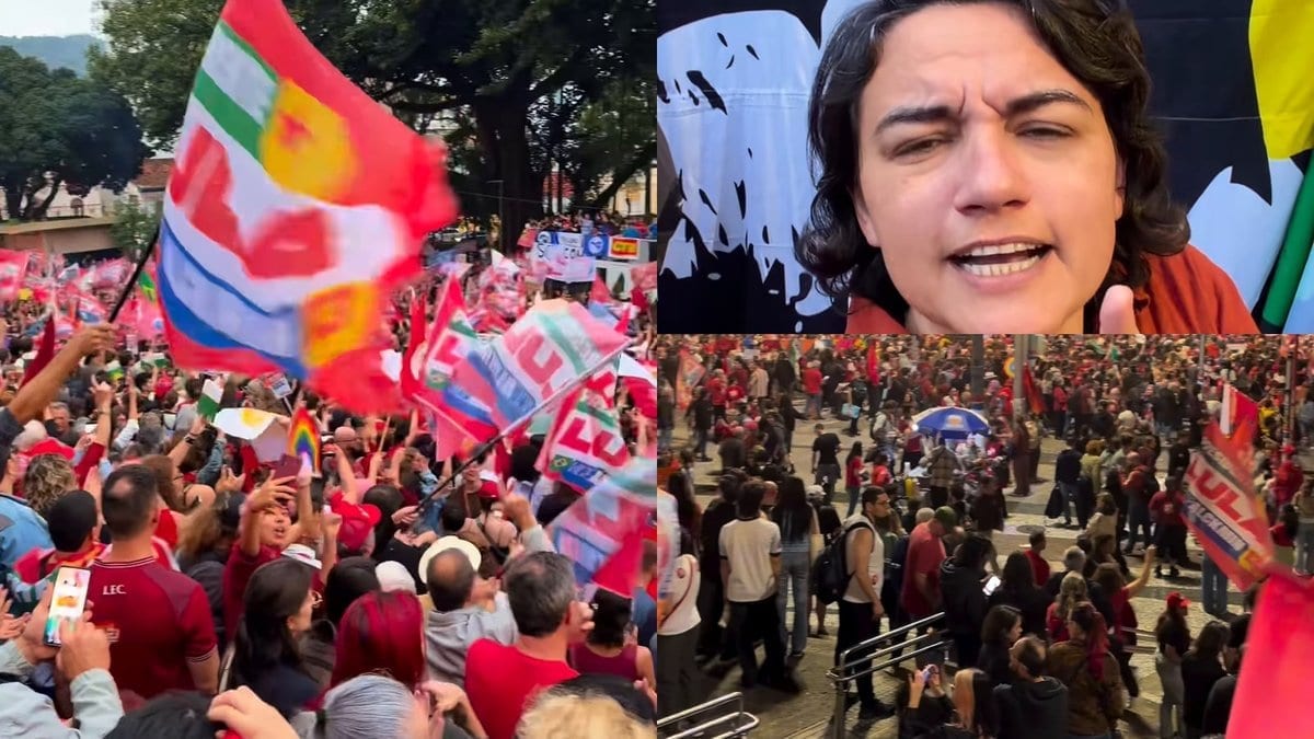Vereadora provoca em ato por Lula em Florianópolis: “Dizem que Santa Catarina só tem bolsonarista. Será?”
