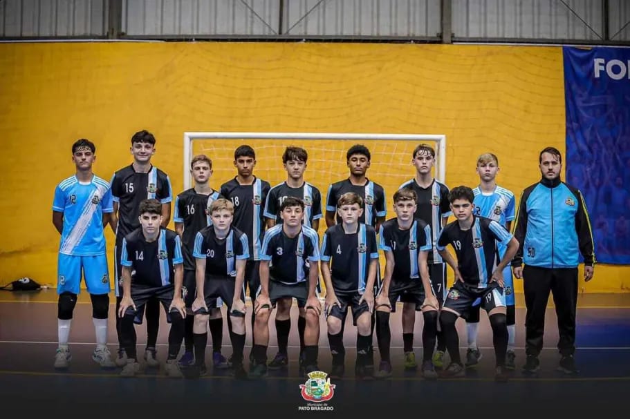 Pato Bragado avança entre os oito melhores do futsal sub-14 na Série Ouro