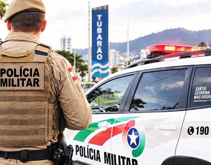 Mais de 150 PMs reforçam segurança em Tubarão no domingo (4)