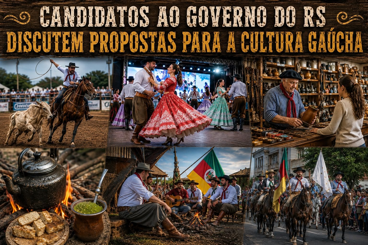 Painel com candidatos ao Piratini discute cultura gaúcha em 1º de setembro