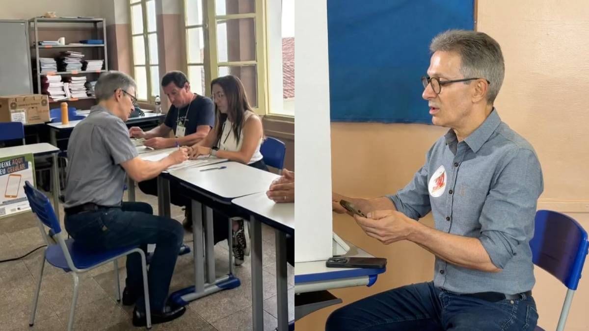 Zema vota em seção com mesários substituídos após uso indevido de celular