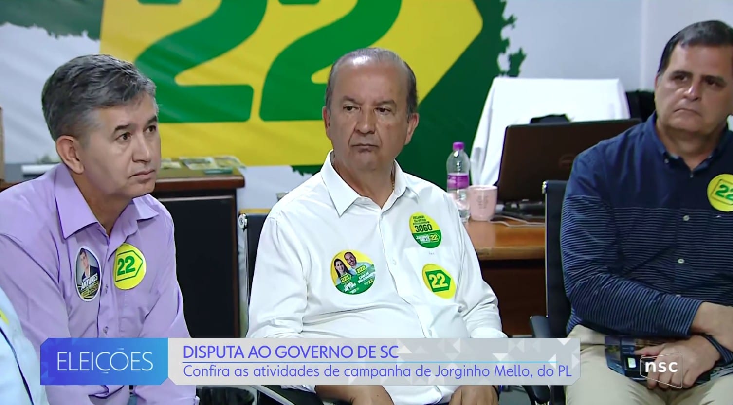 Jorginho Mello fez agenda de campanha em Florianópolis nesta terça (15)