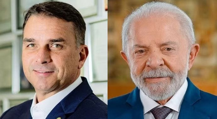 Flávio Bolsonaro e Luiz Inácio Lula da Silva irão disputar o segundo turno