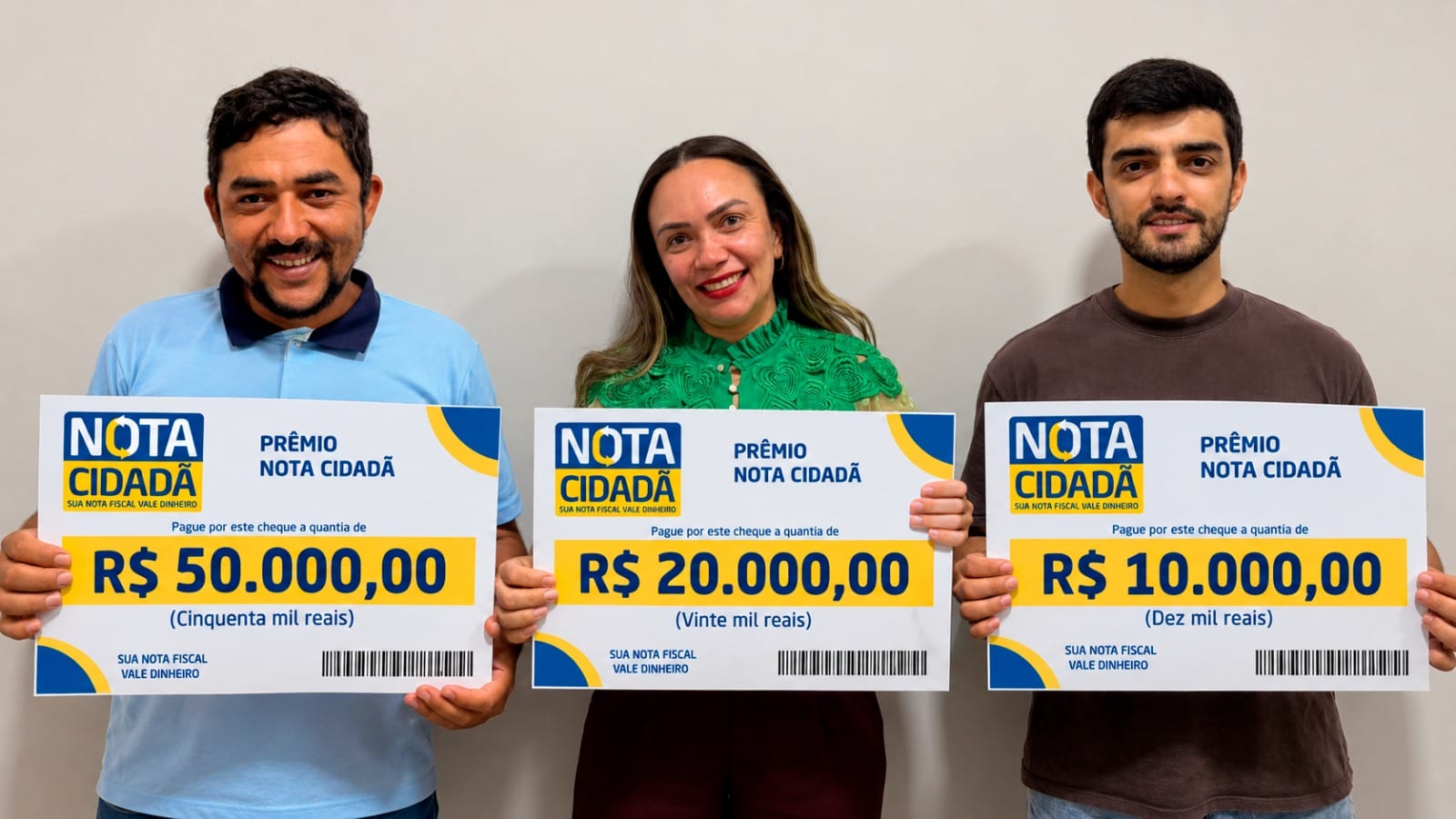 Fazenda divulga novos ganhadores do programa Nota Cidadã 2026