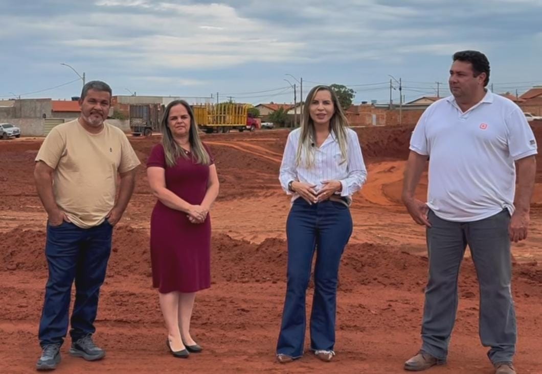 Prefeita Zilmar Silva visita obras do Lago Municipal