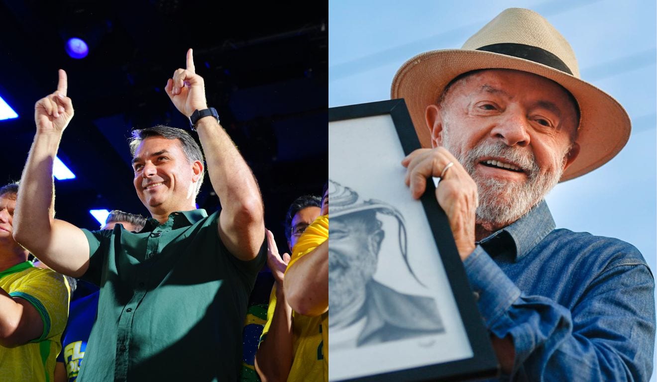 Quaest: Flávio numericamente à frente de Lula em votos válidos