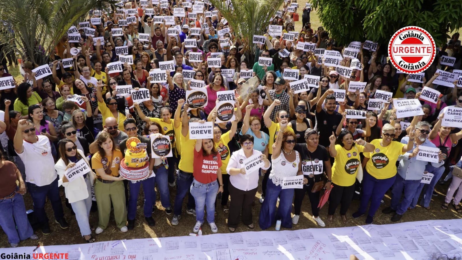 Greve na educação de Goiânia chega ao 13º dia e mantém unidades com atendimento parcial
