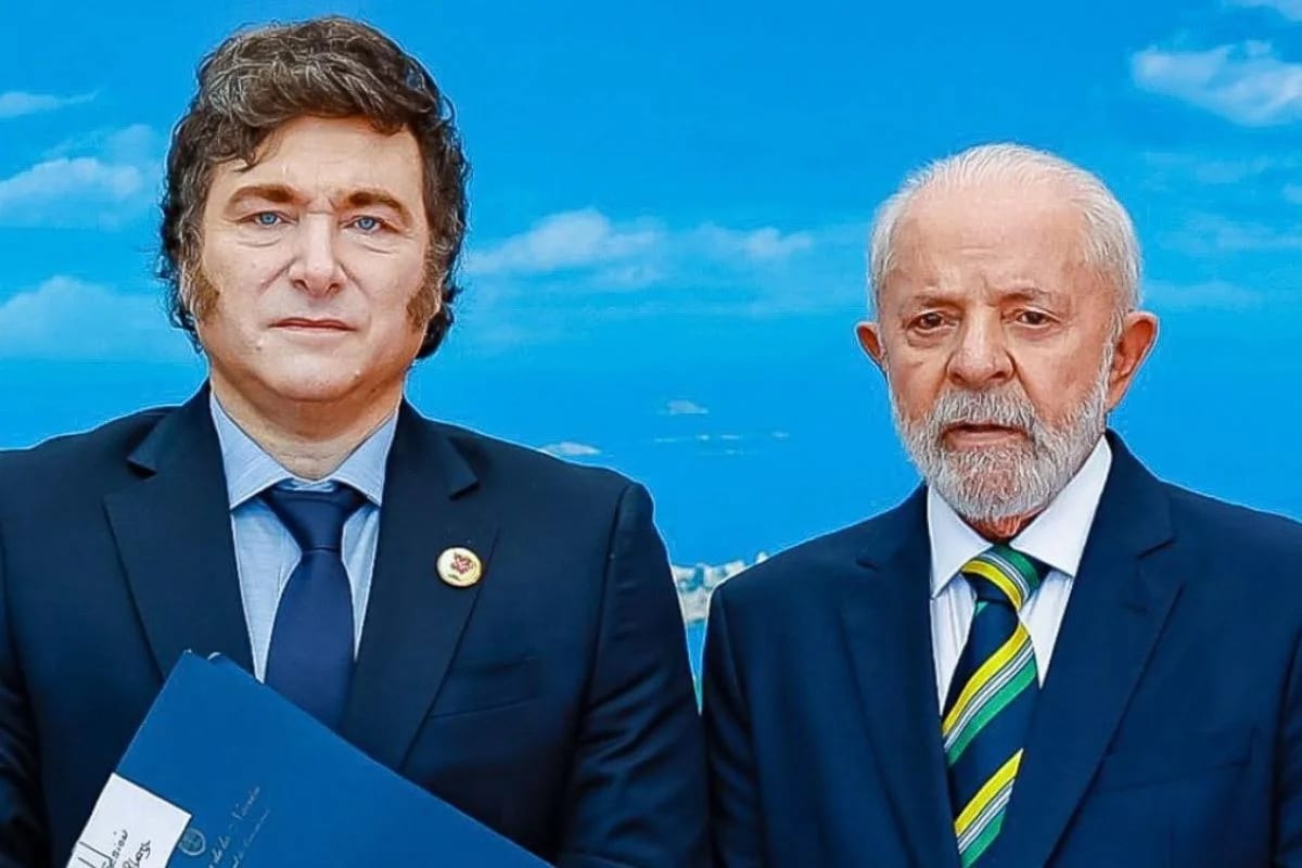 Milei republica montagem que chama Lula e líderes de “trem‑fantasma”