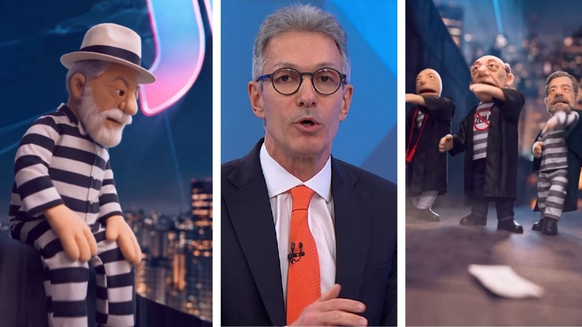 Zema posta vídeo de IA com vinheta do JN antes de sabatina