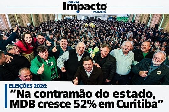 ELEIÇÕES 2026: Na contramão do estado, MDB cresce 52% em Curitiba