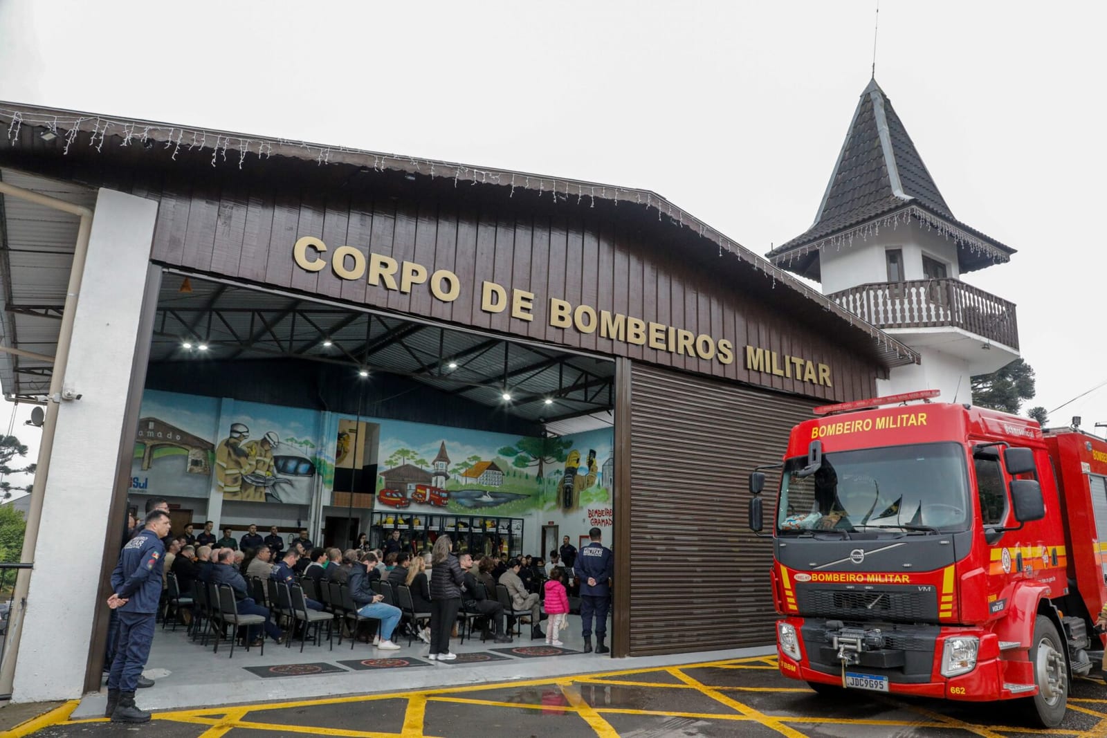 Obra no quartel dos Bombeiros de Gramado garante agilidade e redução de tempo de resposta em emergências