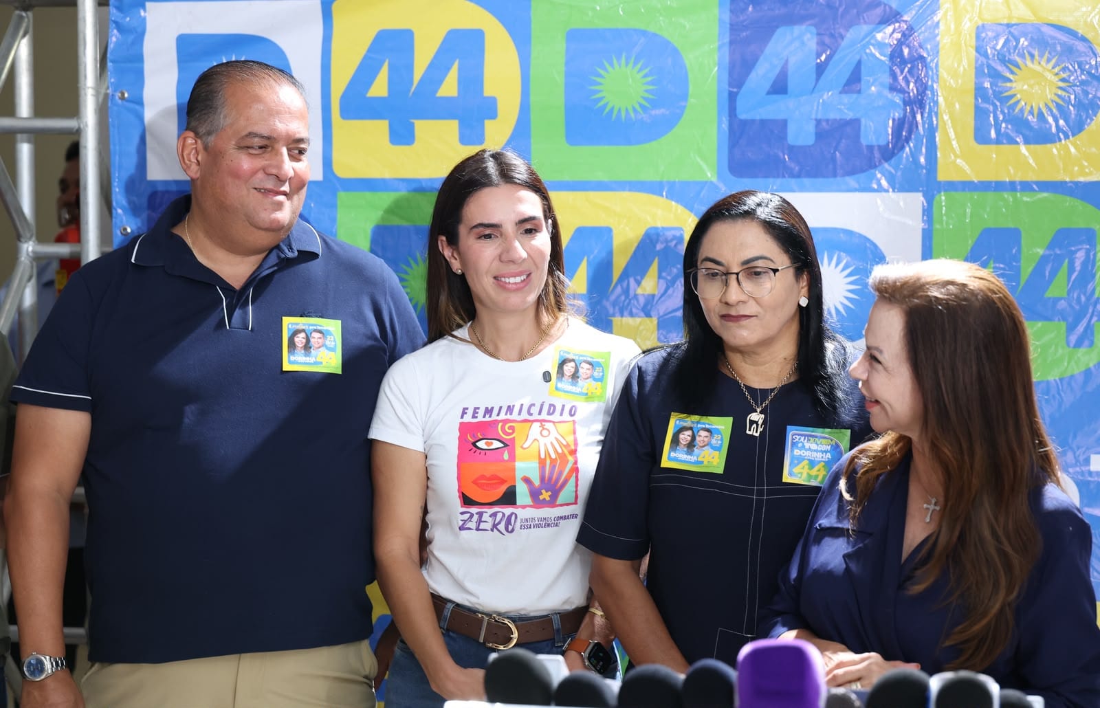 Eduardo Gomes participa de coletiva com Dorinha e reforça apoio do PL à candidata