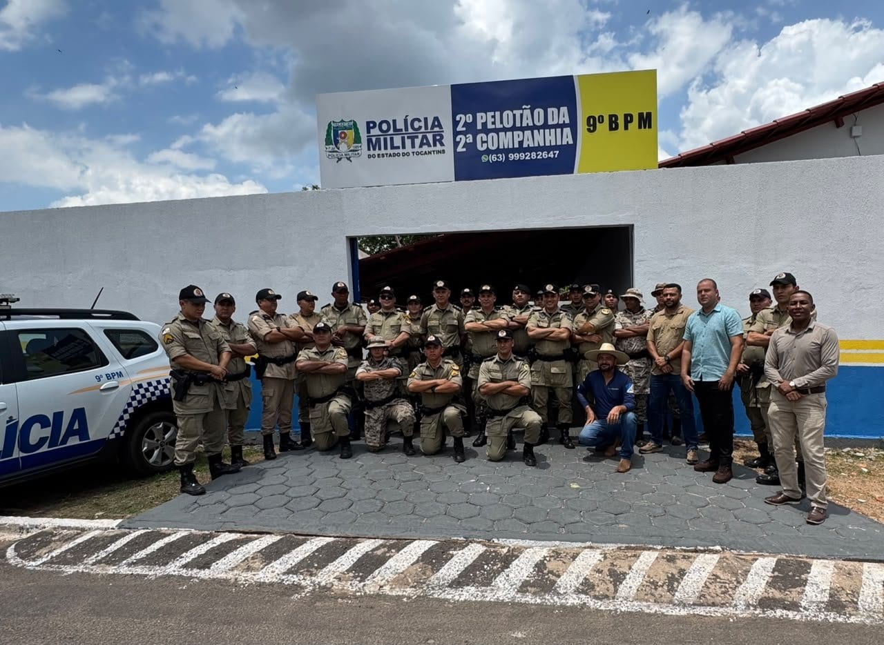 Contador Leonardo Soares participa da reinauguração da reforma do 2º Pelotão da Polícia Militar de Buriti do Tocantins