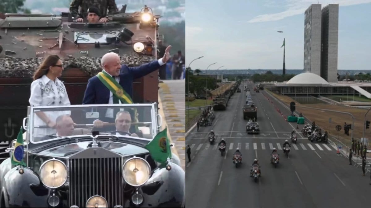 Lula e Janja acenam para Esplanada vazia no 7 de Setembro