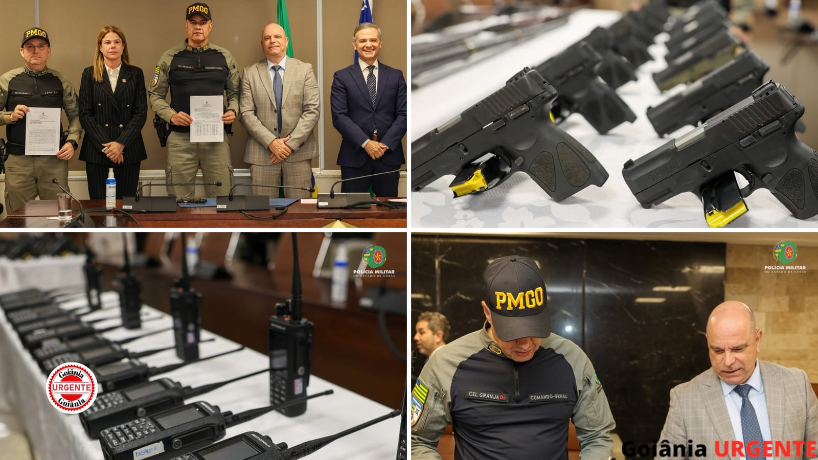 TJGO entrega armas e equipamentos para reforçar segurança do Judiciário, em Goiás