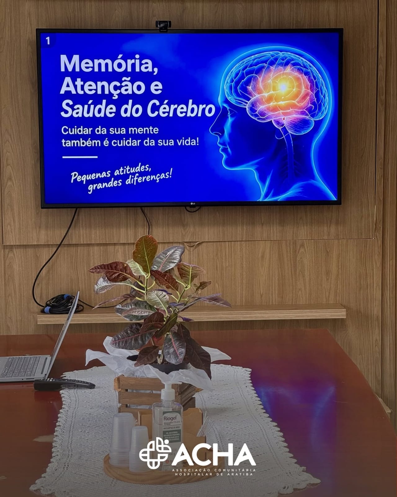 Grupo Bem Viver da ACHA aborda saúde cerebral, memória e prevenção de golpes pelo celular