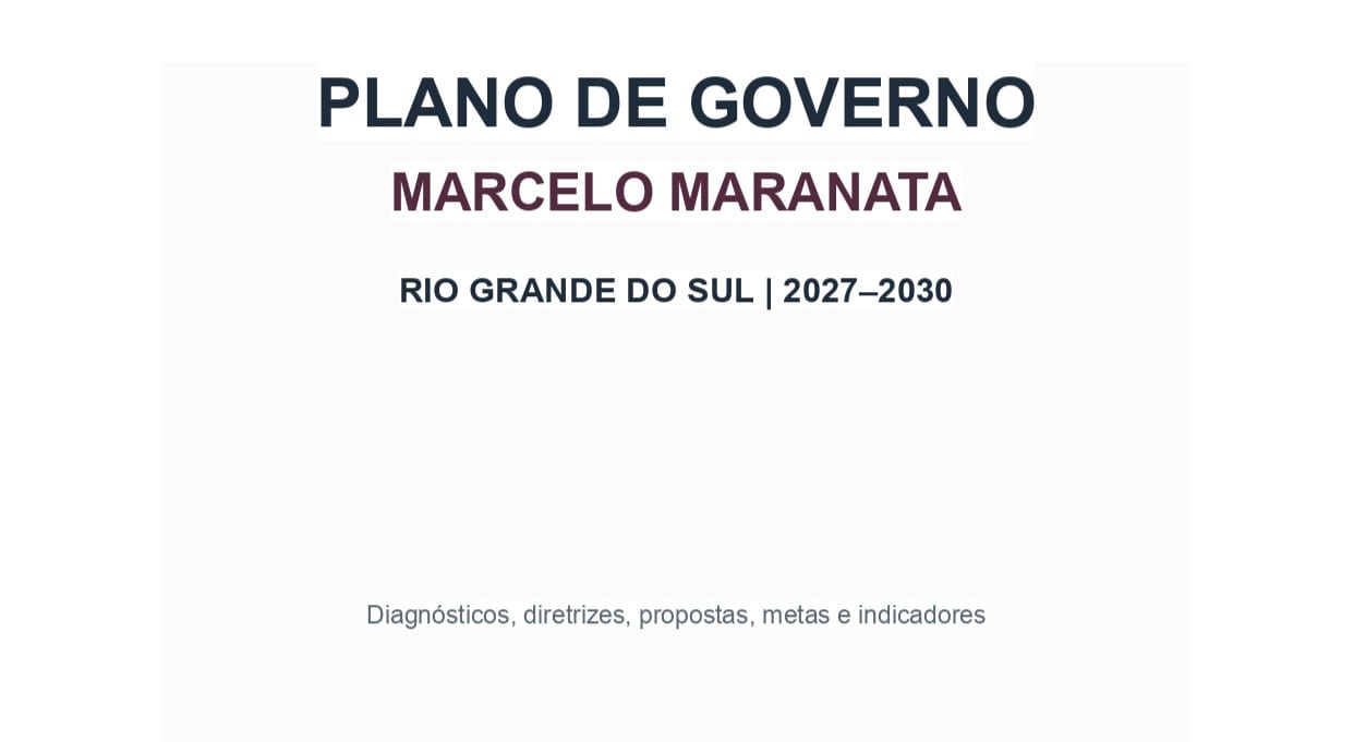 Maranata propõe 2 mil escolas de empreendedores no plano para o RS