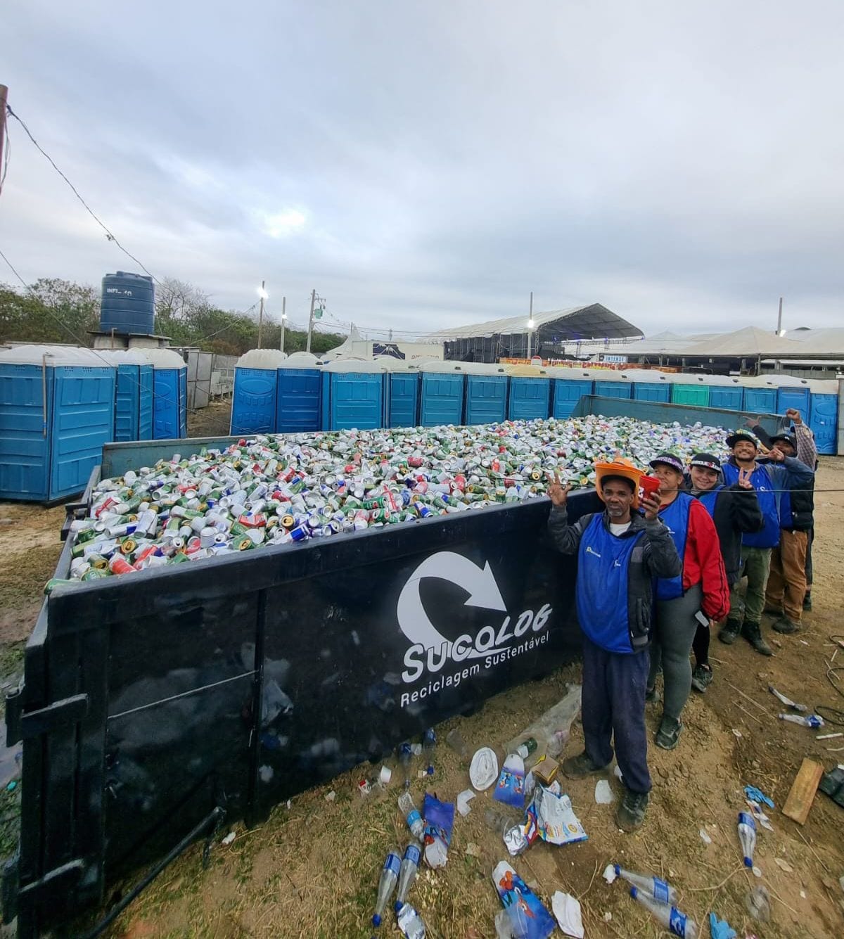 Troca solidária para o Itaquá Rodeio Fest garante a doação de mais de 300 quilos de recicláveis
