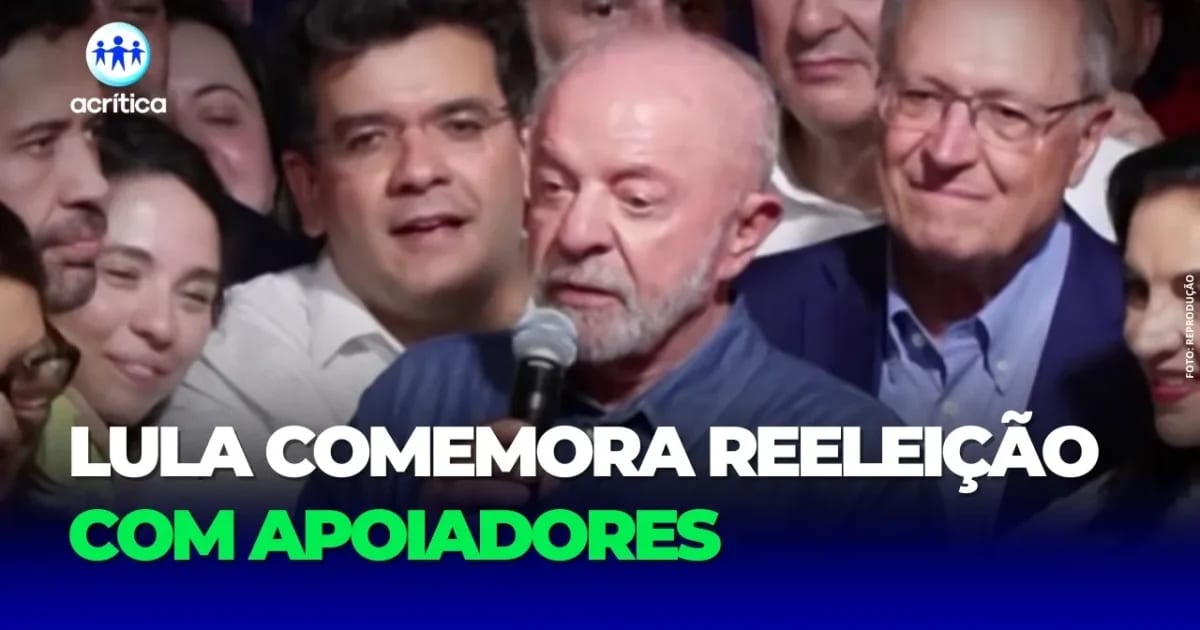 Lula comemora reeleição ao lado de apoiadores em São Paulo e promete regular as big techs
