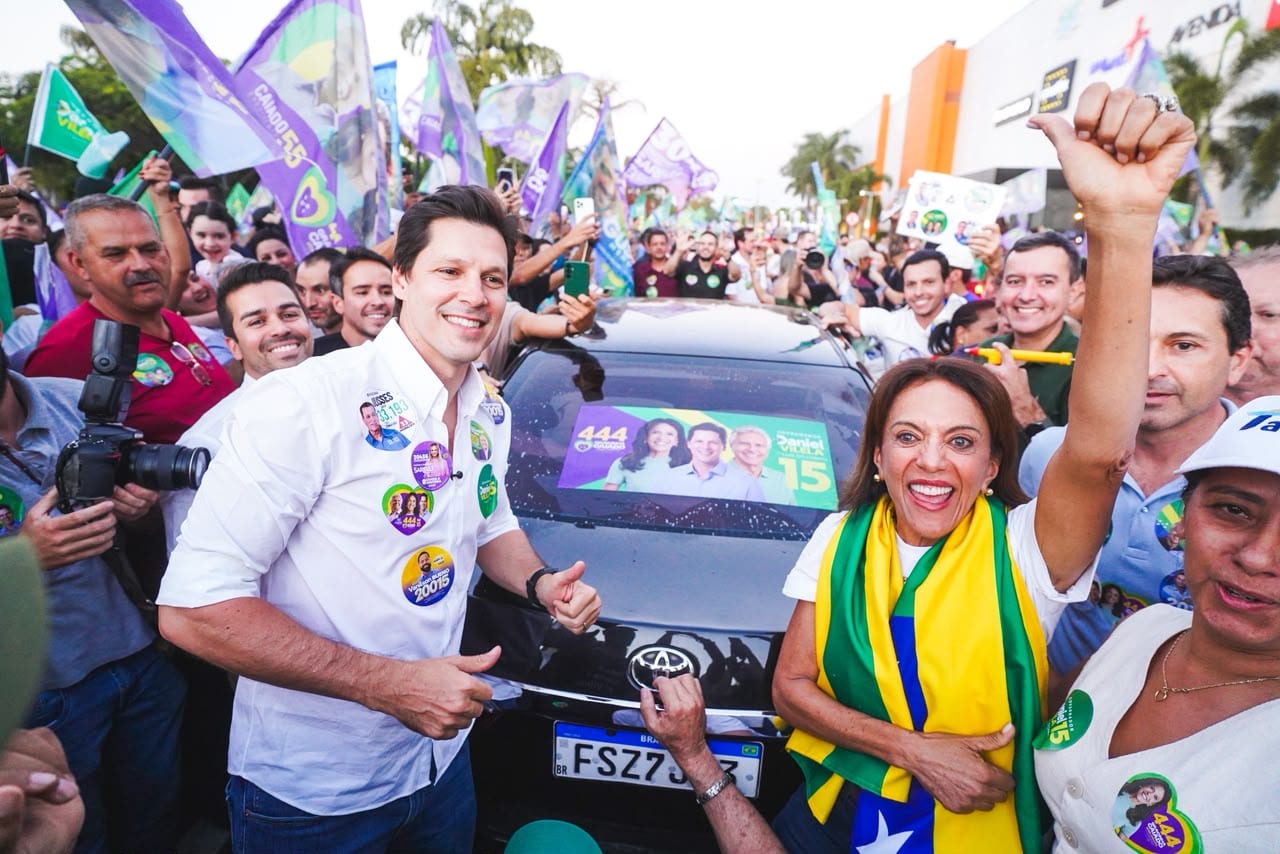 Leandro Vilela lidera adesivaço em Aparecida e reforça apoio a Daniel e a Caiado