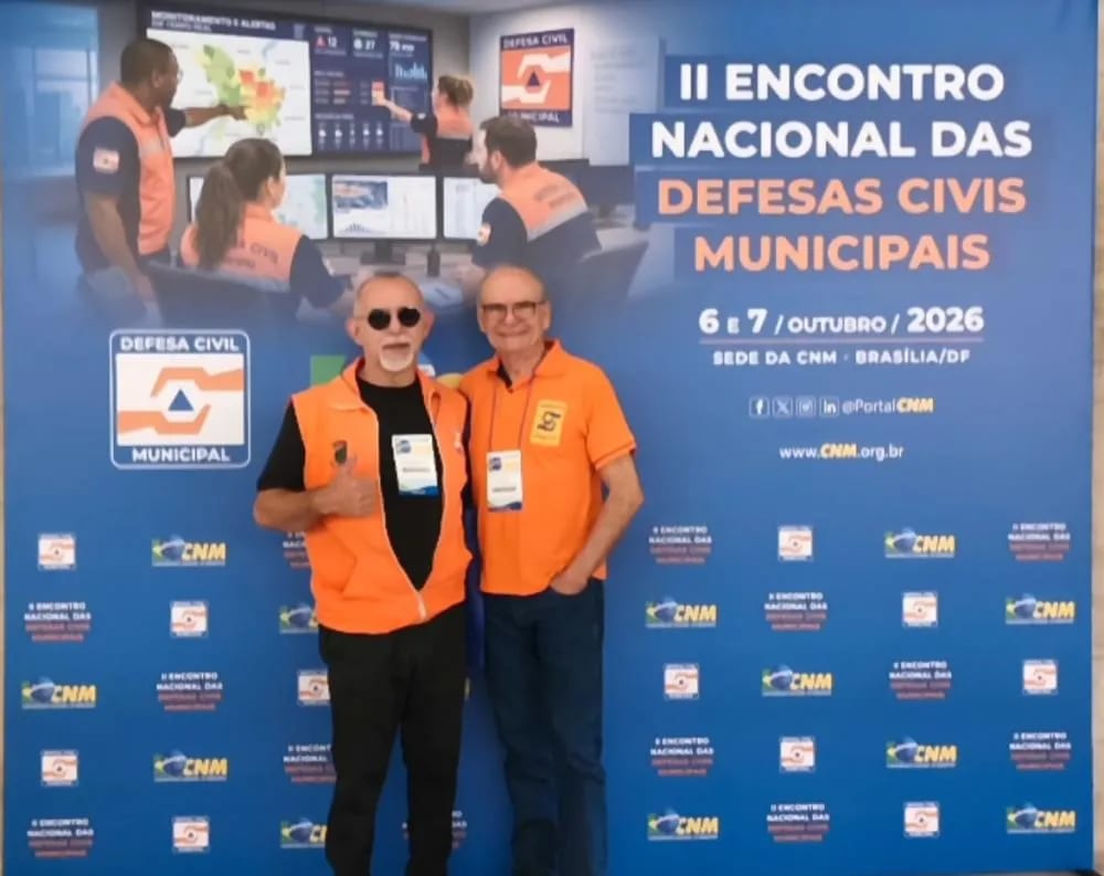 Defesa Civil de Tenente Portela participa de encontro nacional em Brasília