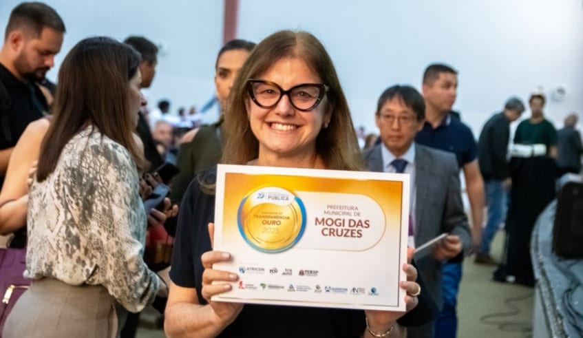 Mogi das Cruzes recebe Selo Ouro de transparência pública
