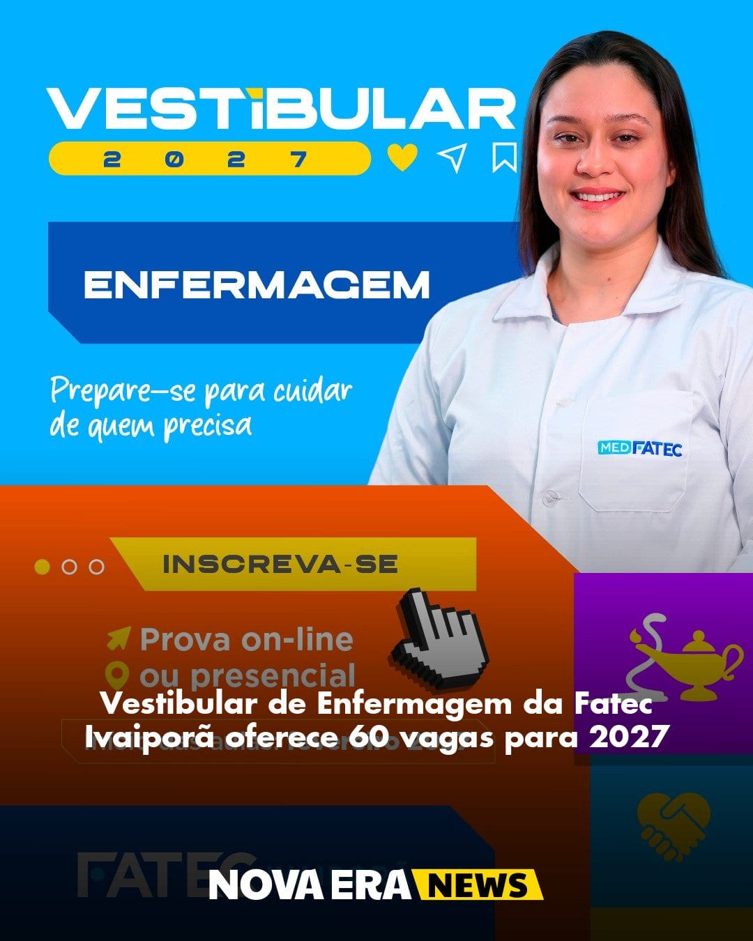 Vestibular de Enfermagem da Fatec Ivaiporã oferece 60 vagas para 2027
