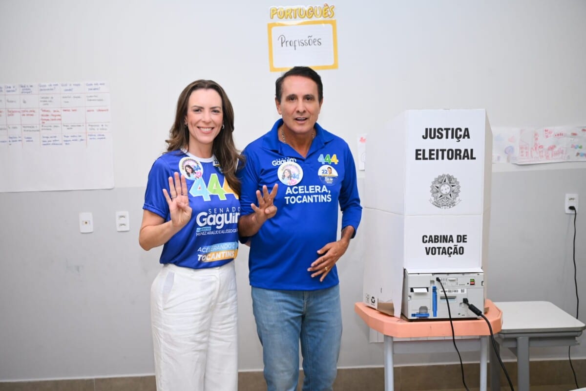 Gaguim votou cedo em Palmas e diz confiar na vitória para o Senado