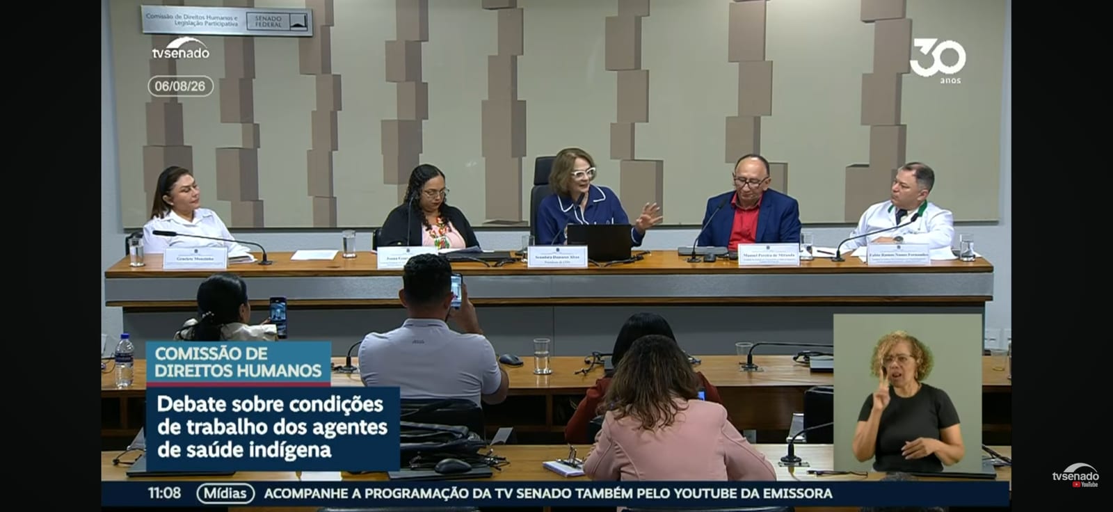 Presidente do SINTRAS-TO, Manoel Miranda, falou na CDH do Senado em Brasília