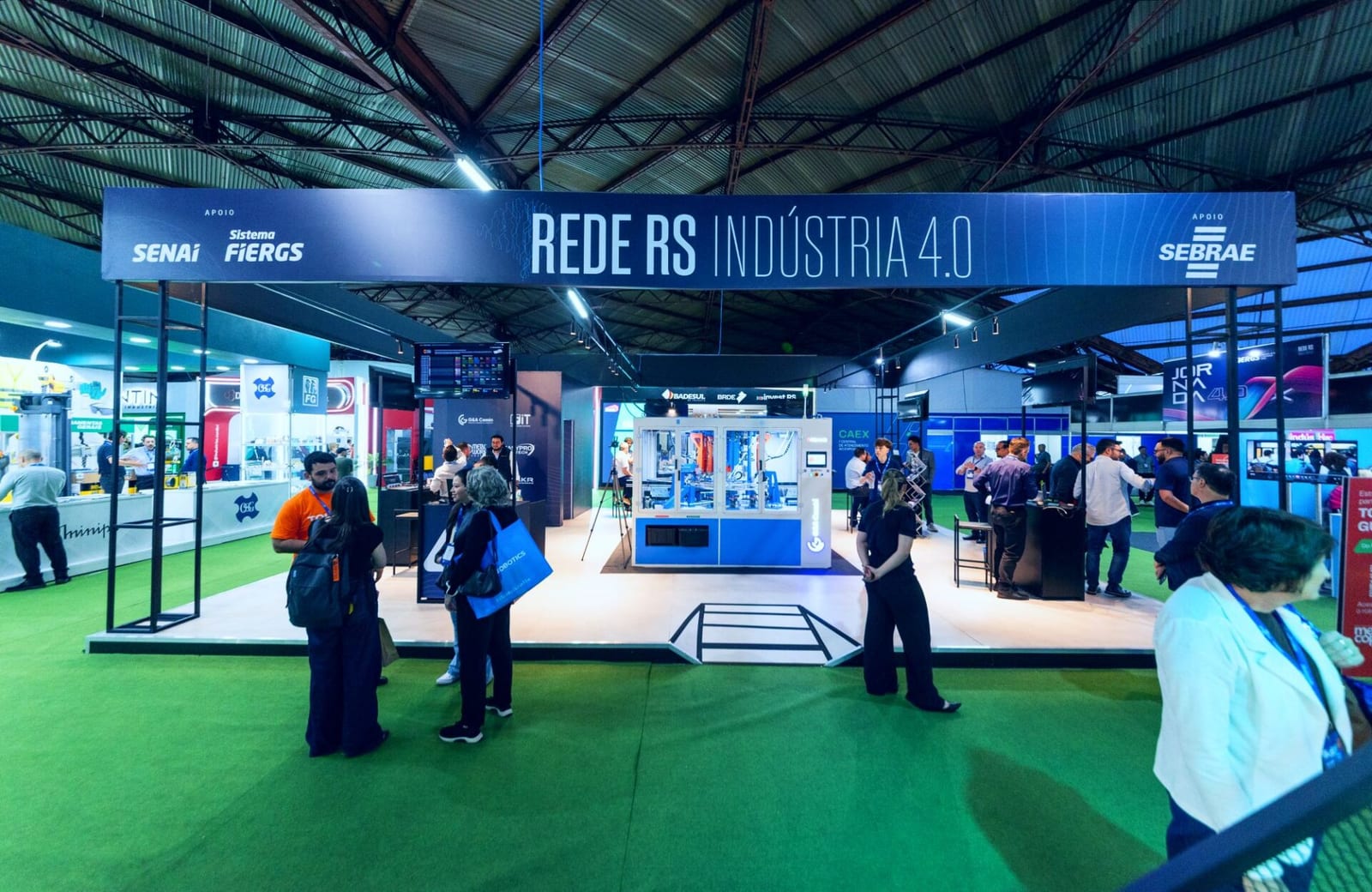Rede RS Indústria 4.0 demonstra linha de montagem na Mercopar
