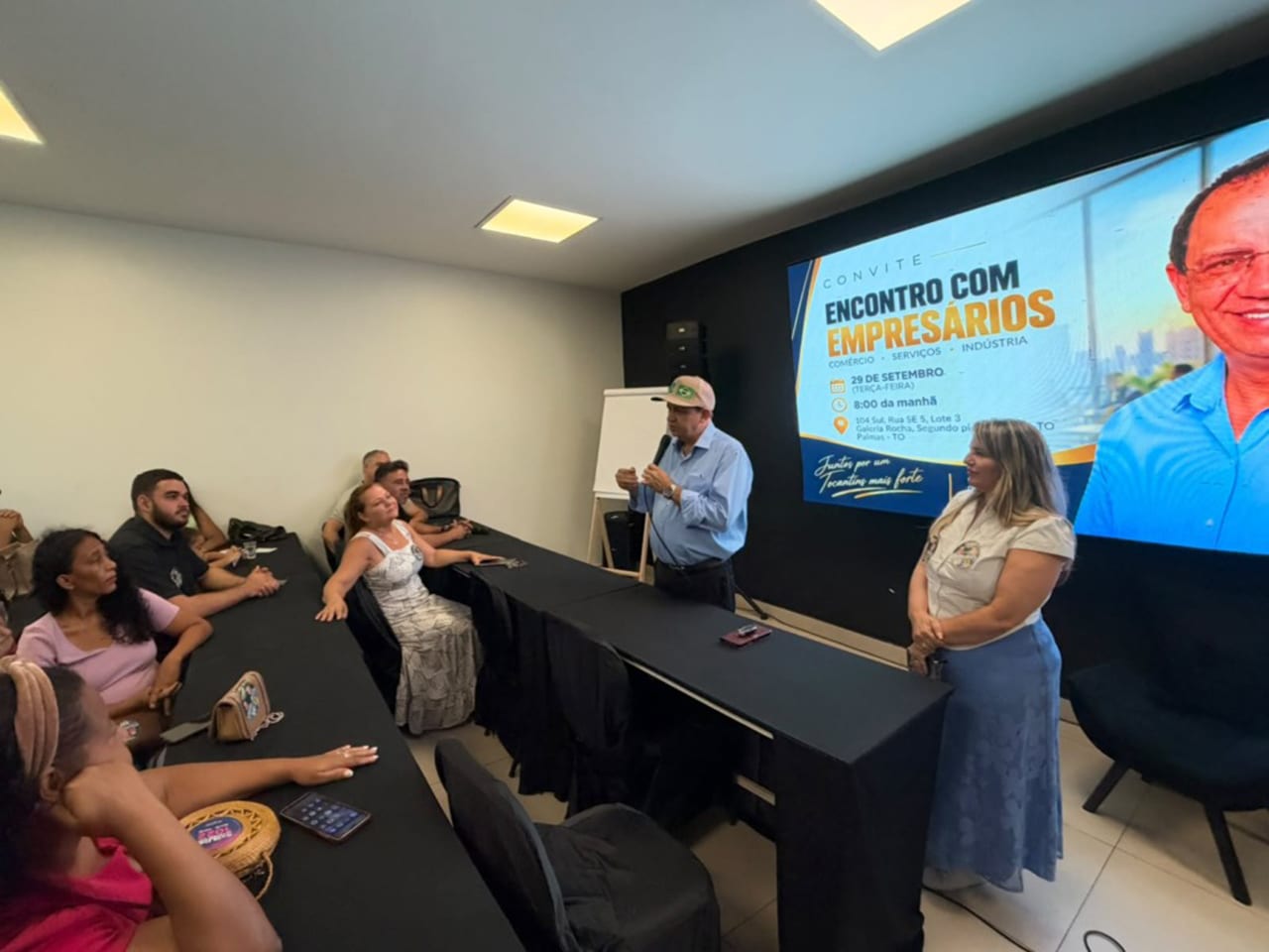 Eli Borges reúne empresários em Palmas e reforça candidatura ao Senado
