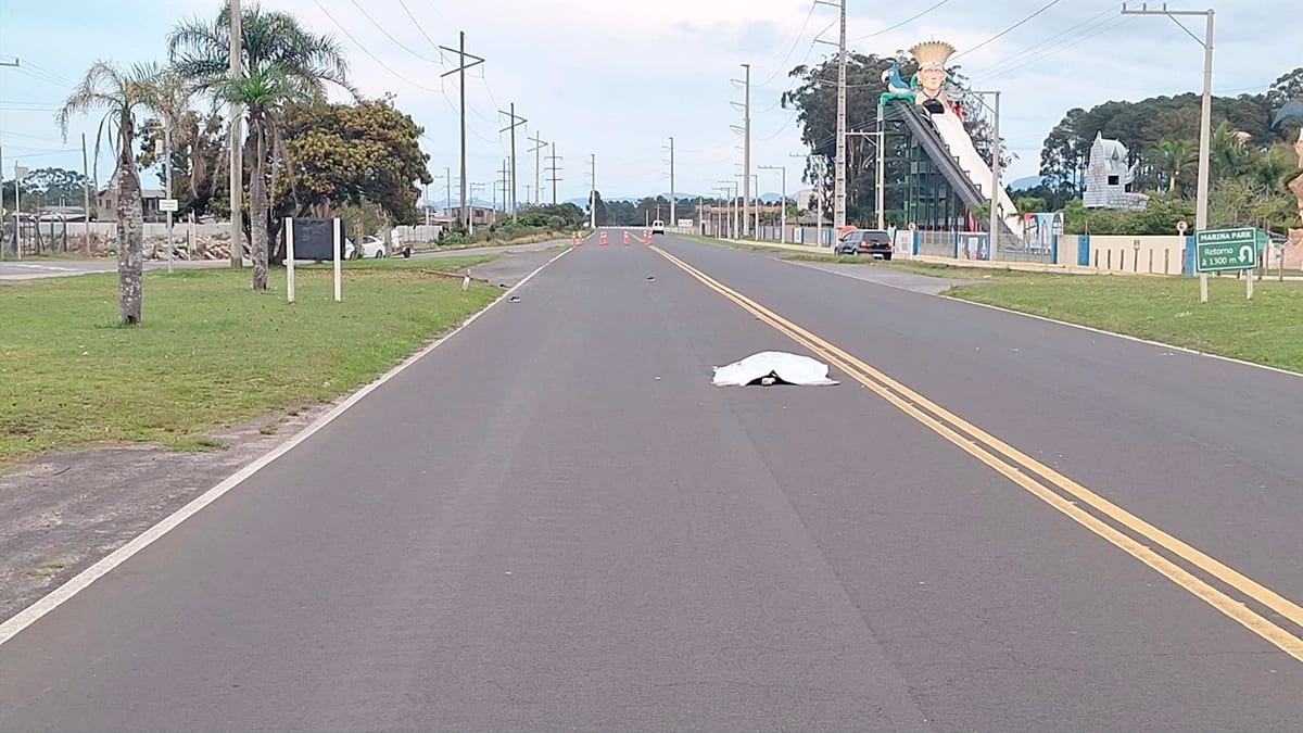 Pedestre morre atropelado na Estrada do Mar em Capão da Canoa