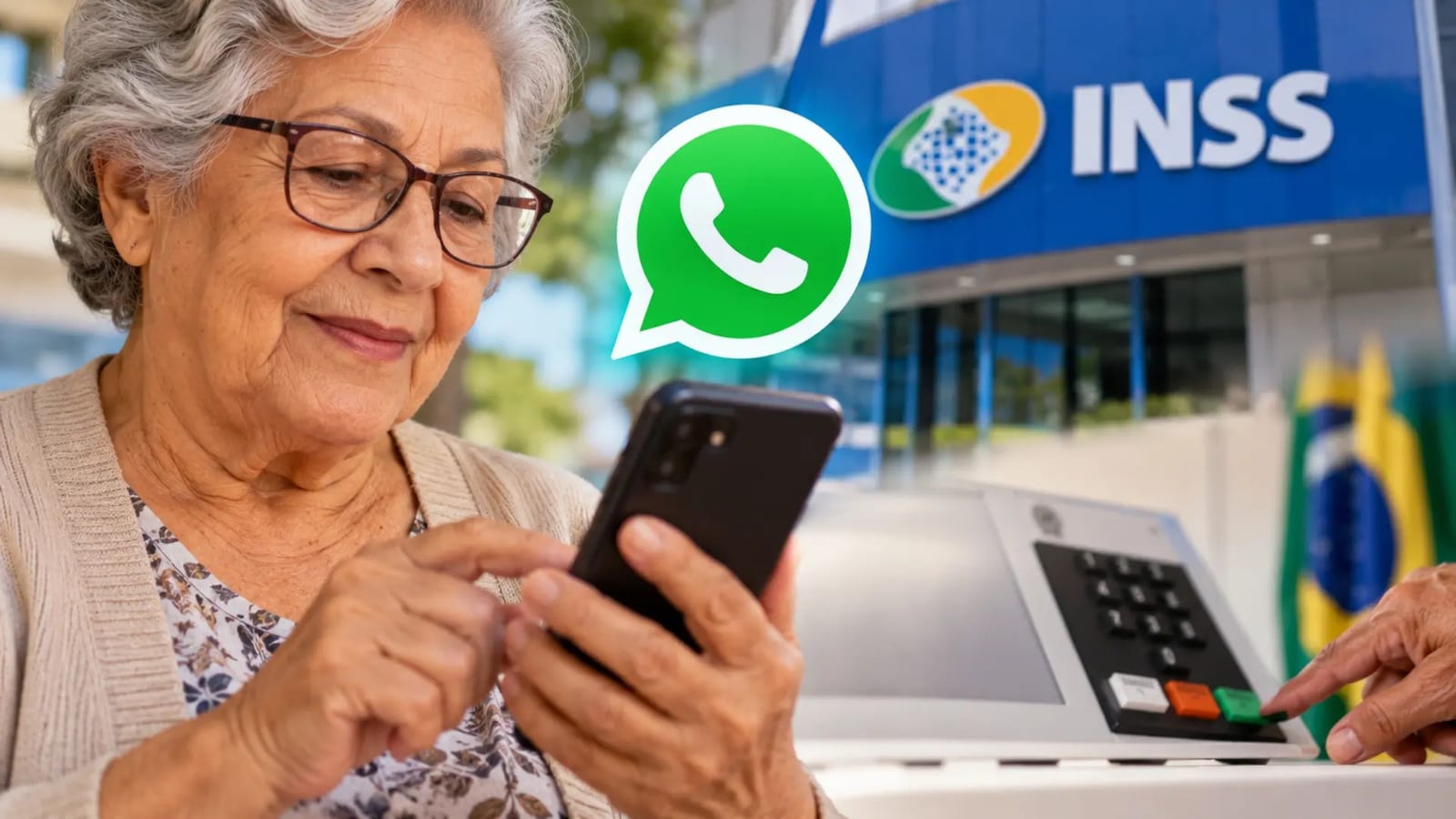 WhatsApp do governo informa idosos sobre comparecimento às urnas e prova de vida
