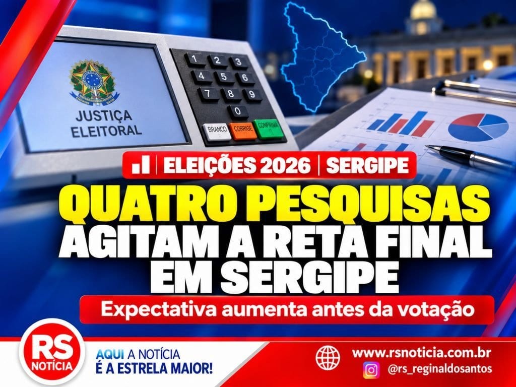 Quatro pesquisas com dados para Governo e Senado de Sergipe saem neste sábado