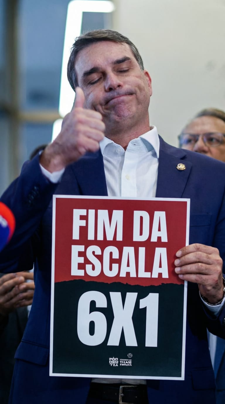 Após pesquisas apontarem empate técnico, Flávio Bolsonaro anuncia apoio ao fim da escala 6×1