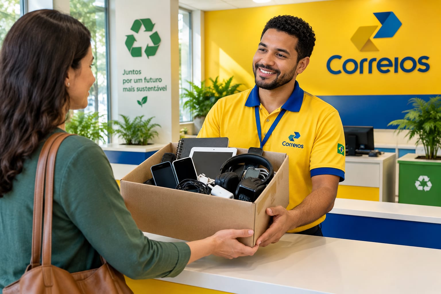 Correios passam a receber lixo eletrônico gratuitamente em mais de 6,8 mil agências no Brasil