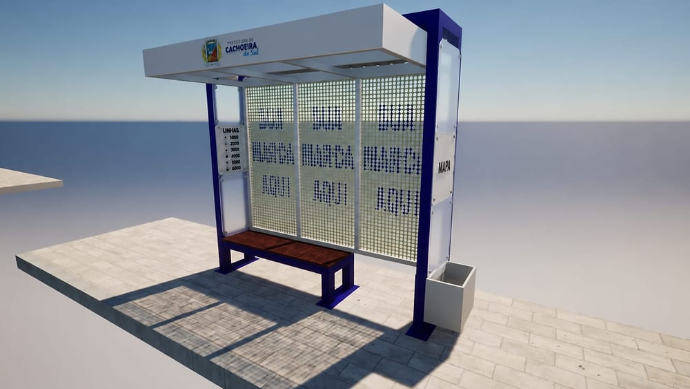 Cachoeira do Sul abre licitação para 50 novas paradas de ônibus