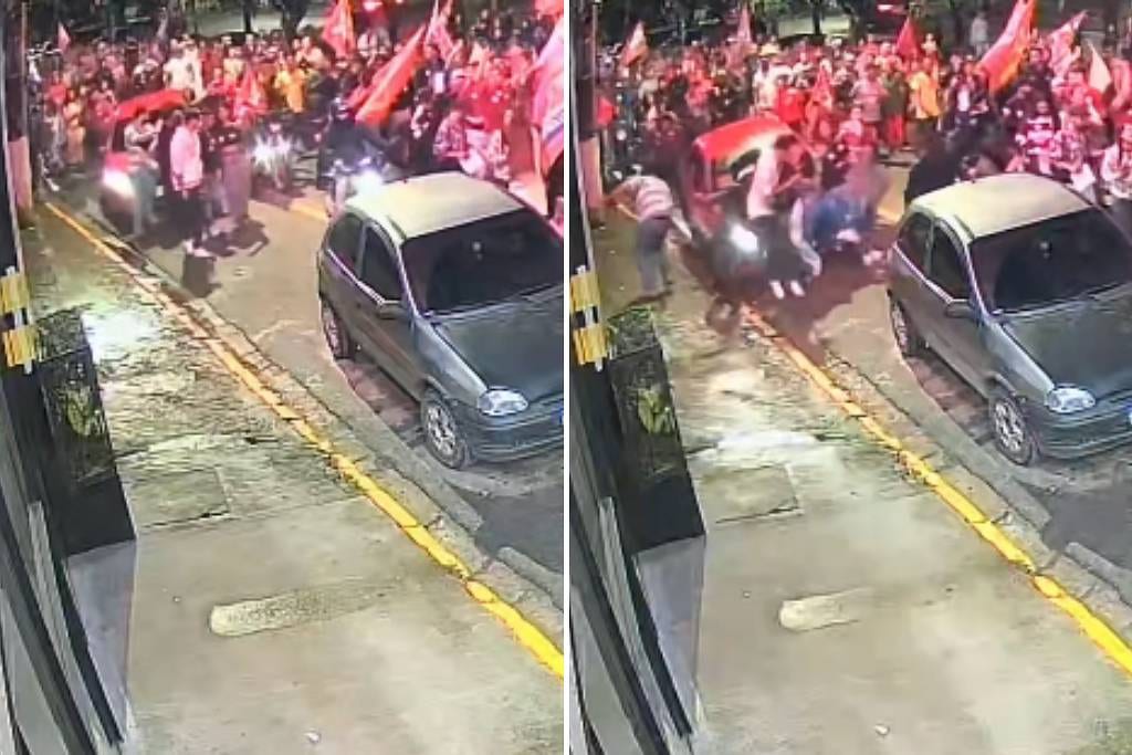 Motorista atropela manifestantes em ato pró-Lula em Juquitiba, na Grande SP; veja vídeo