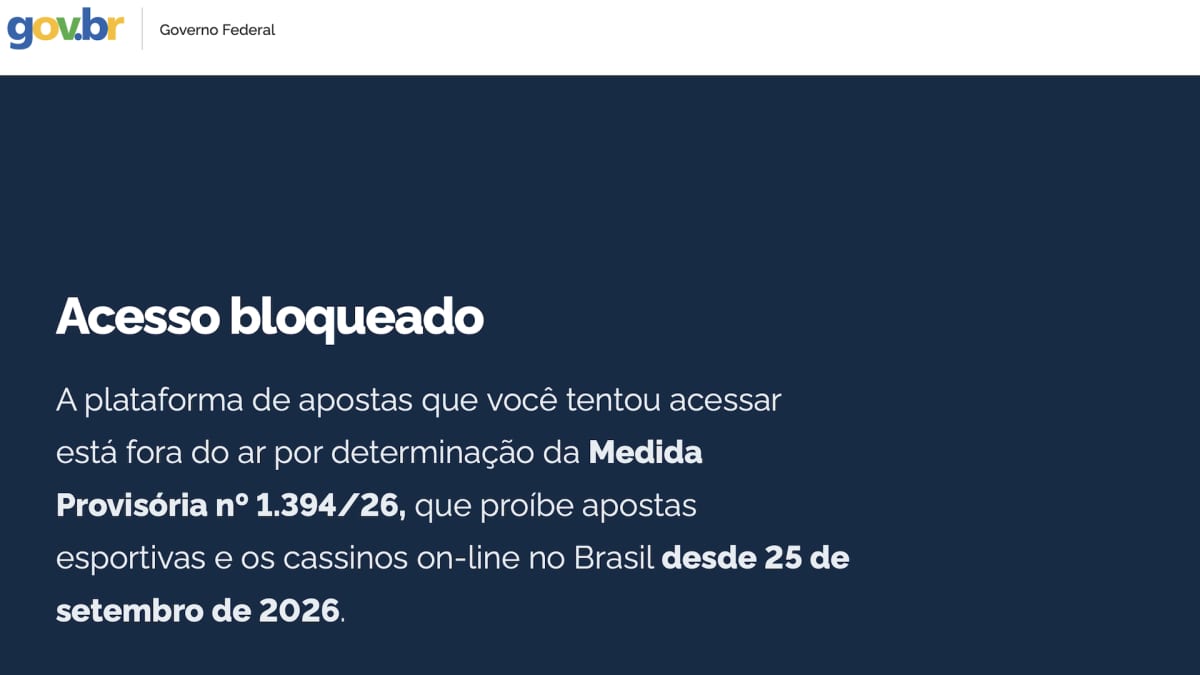 Plataformas de apostas saem do ar no Brasil