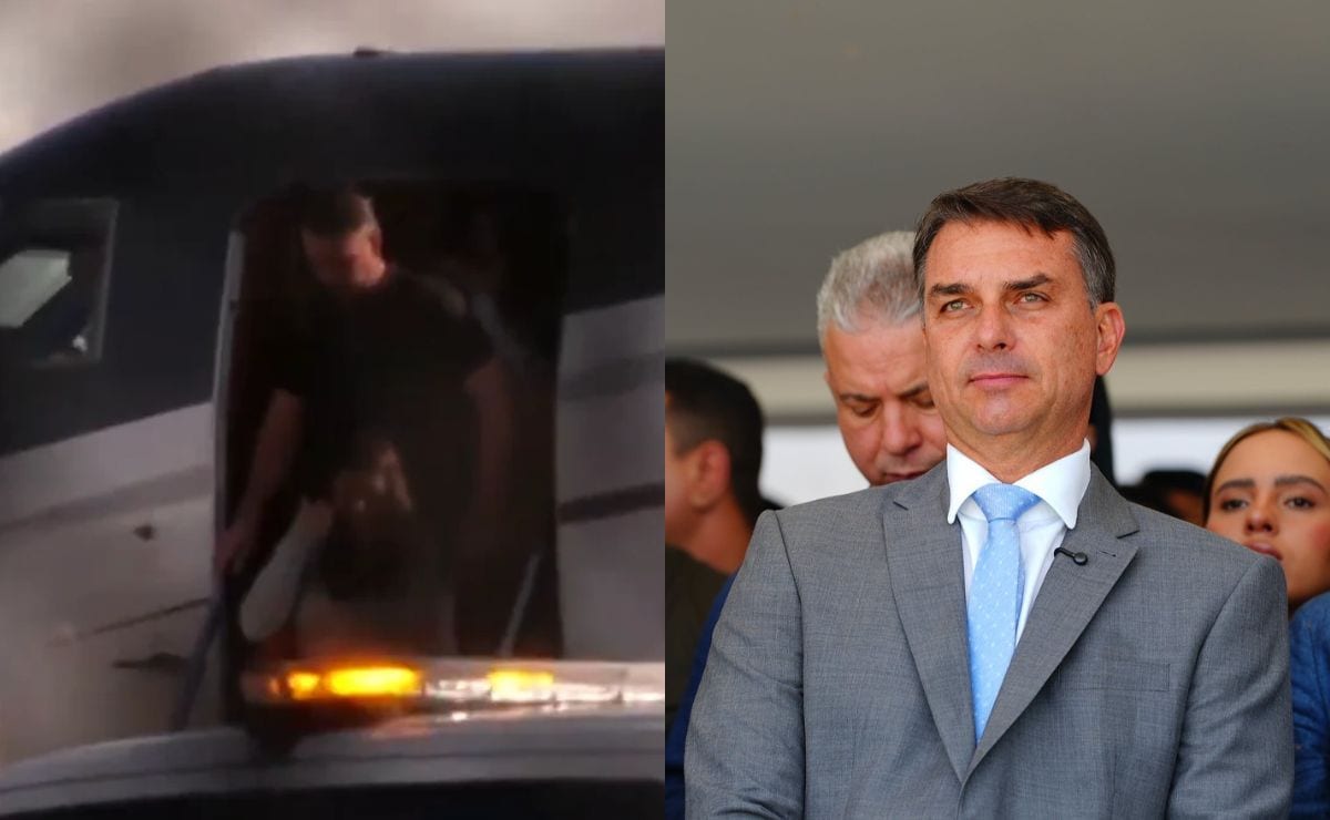 Flávio Bolsonaro chega aos Estados Unidos depois de fugir do Brasil com a família