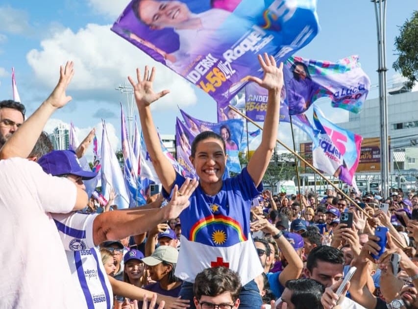 Raquel (PSD) e João (PSB) abriram campanha com agendas de rua neste domingo (16)